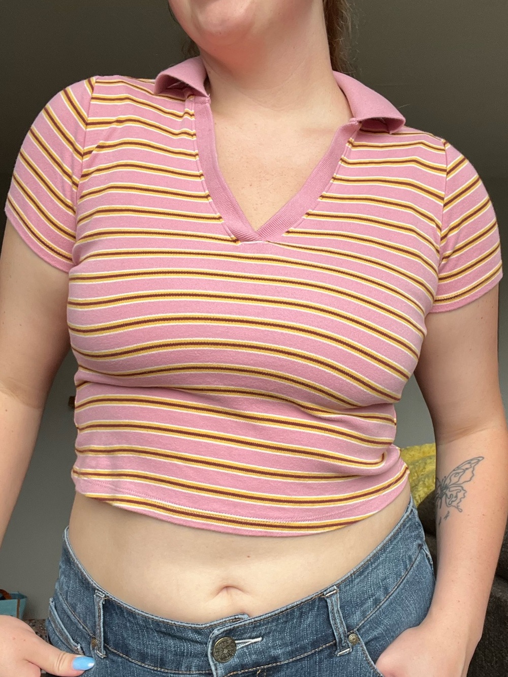 Striped Crop Top